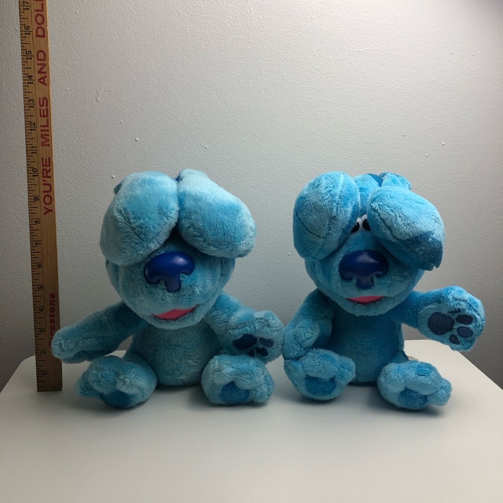 Lot Of 2 Blues Clues & You Peek-A-Blue Nickelodeon 10" Plush